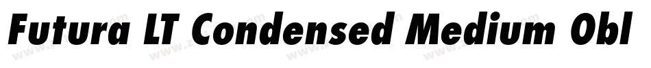 Futura LT Condensed Medium Oblique字体转换